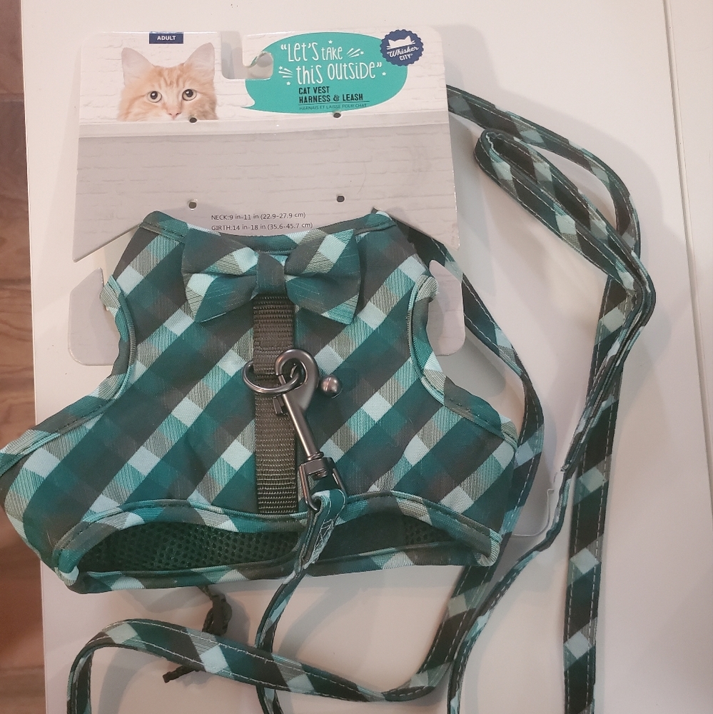 Adult cat harness and leash